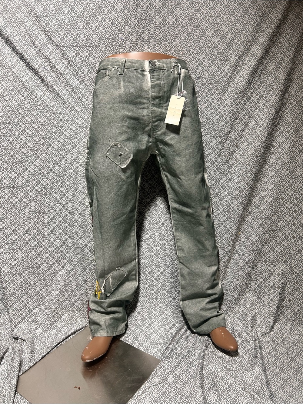 New With Tags MNML Ultra Baggy Dirty Star Mailbag Denim V720 Sz 36